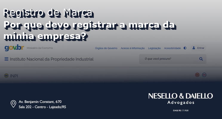 Por que devo registrar a marca da minha empresa?